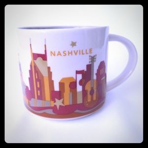 Starbucks Nashville You Are Here Coffee Mug 2014